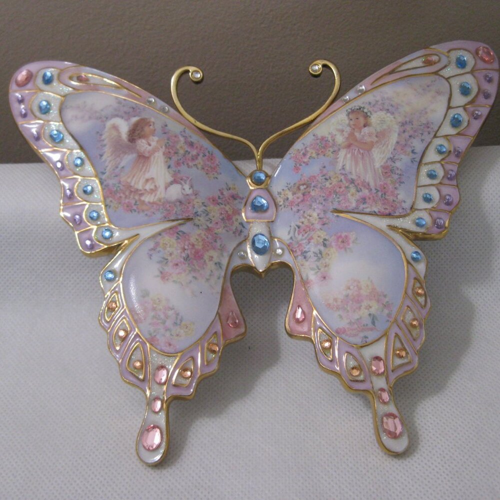 The Bradford Exchange Donna Gelsinger Butterfly Delicate Blessings 2006